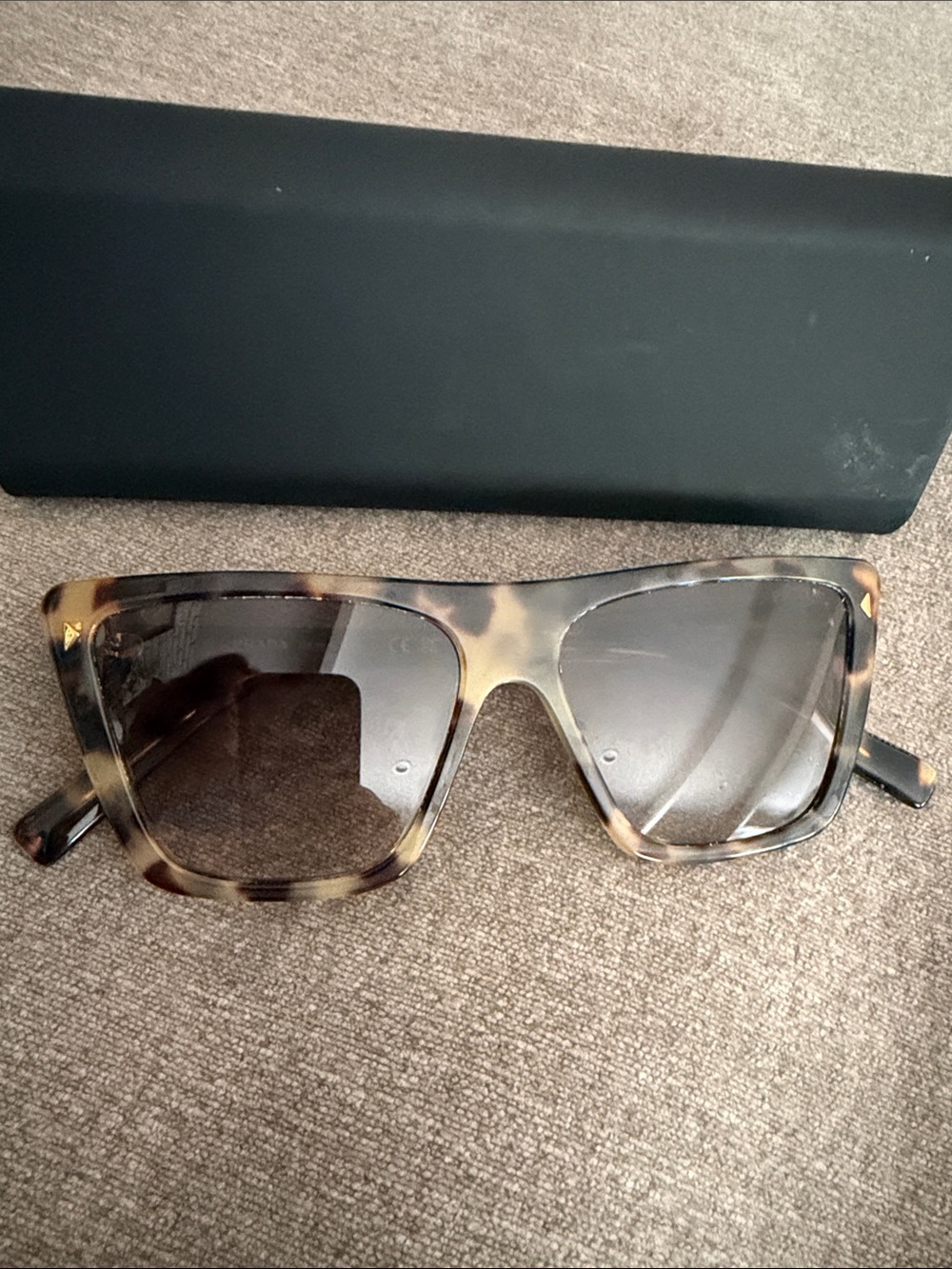 Women’s Prada Tortoiseshell Square Oversized Sunglasses - Brown Gradient Lenses